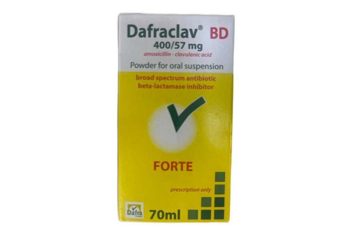 Dafraclav 400mg/57mg Susp 70ml
