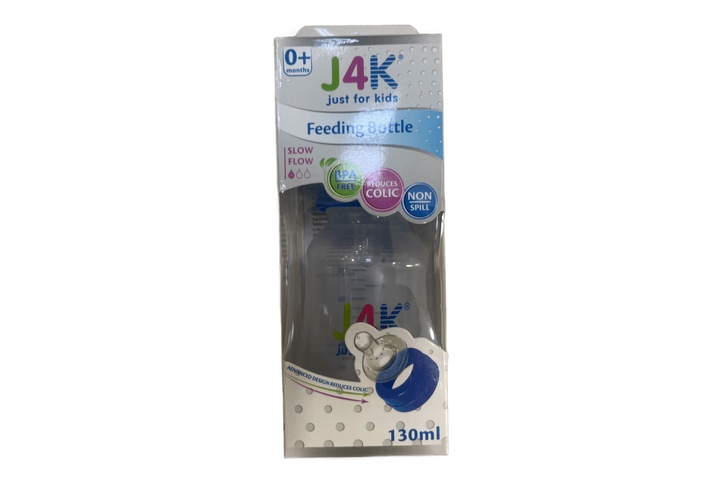 J4k Feeding Bottle 130ml Blue