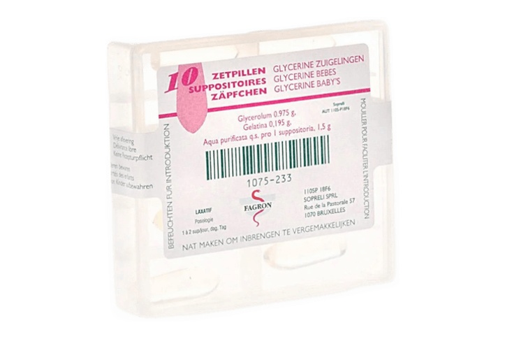 Glycerine Suppo Bebe b/10