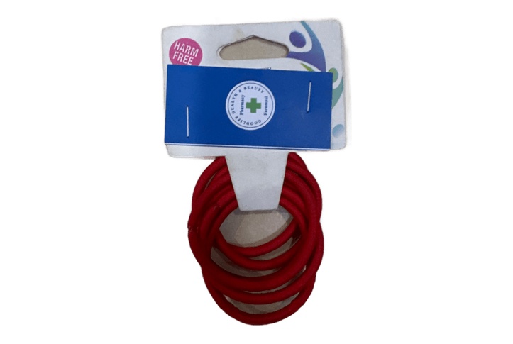 Good Life Private Label ELASTICS HARM FREE (RED) 6PK