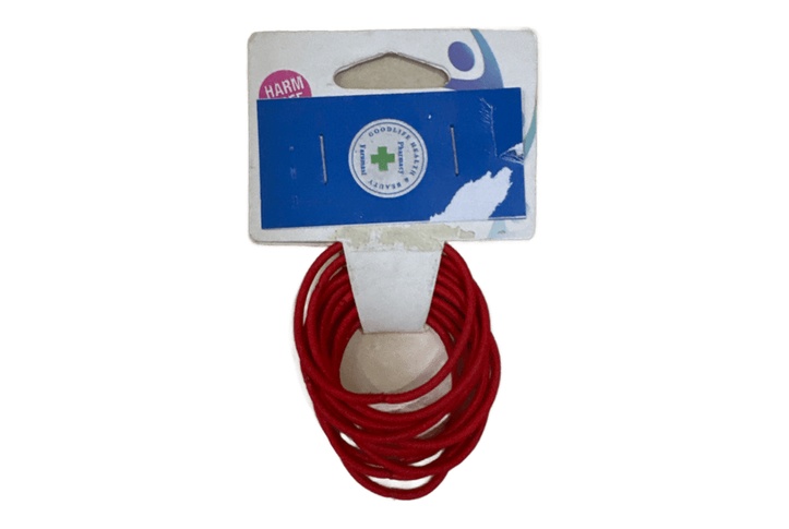Good Life Private Label ELASTICS HARM FREE (RED) 10PK