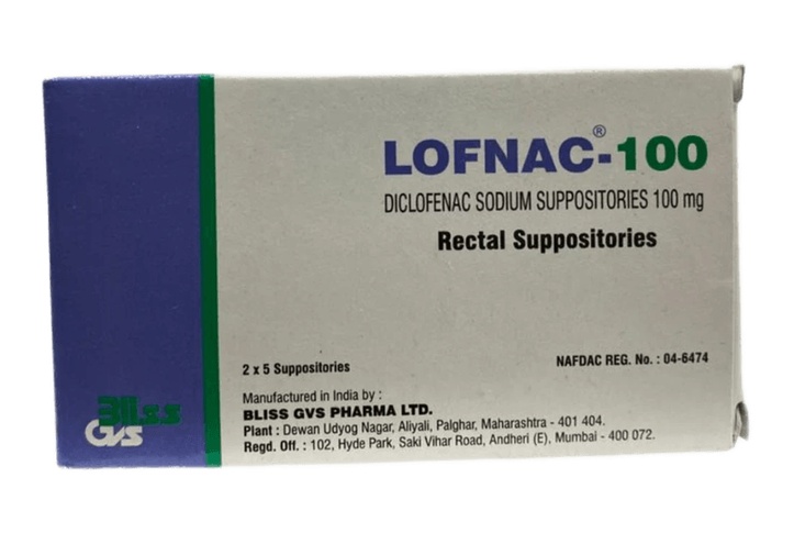 Lofnac 100mg (Diclofenac Suppo) /100