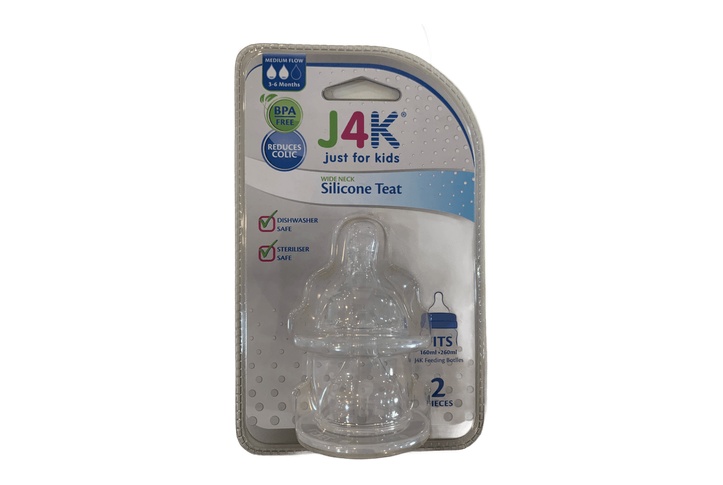 J4k Wideneck Silicone Variable Medium Flow 2Pcs