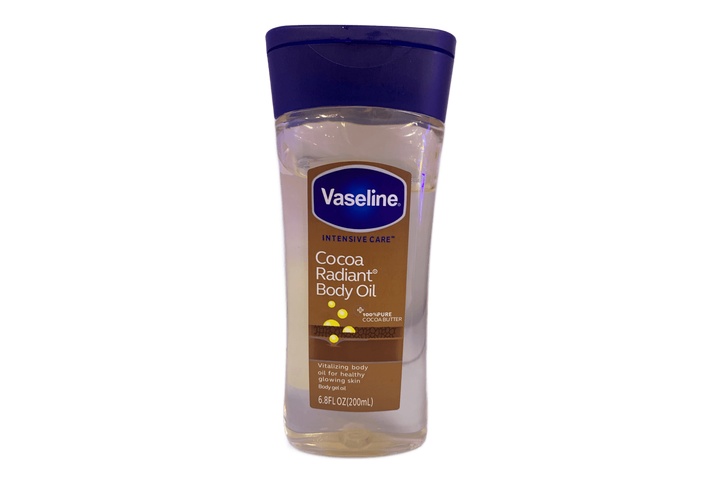 Vaseline cocoa radiant vitalising body oil blue 200ml