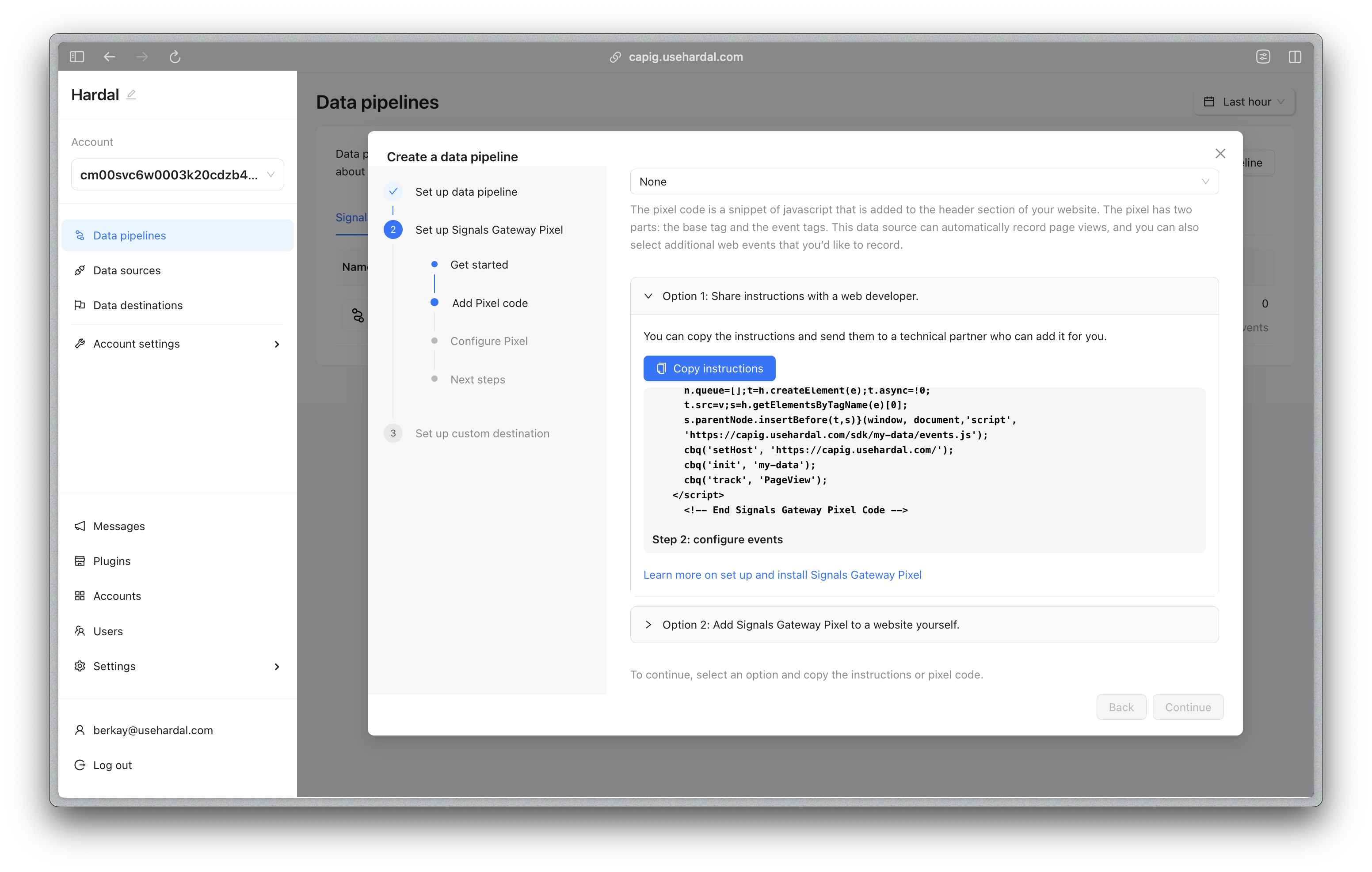 Add Signals Gateway Meta with Hardal