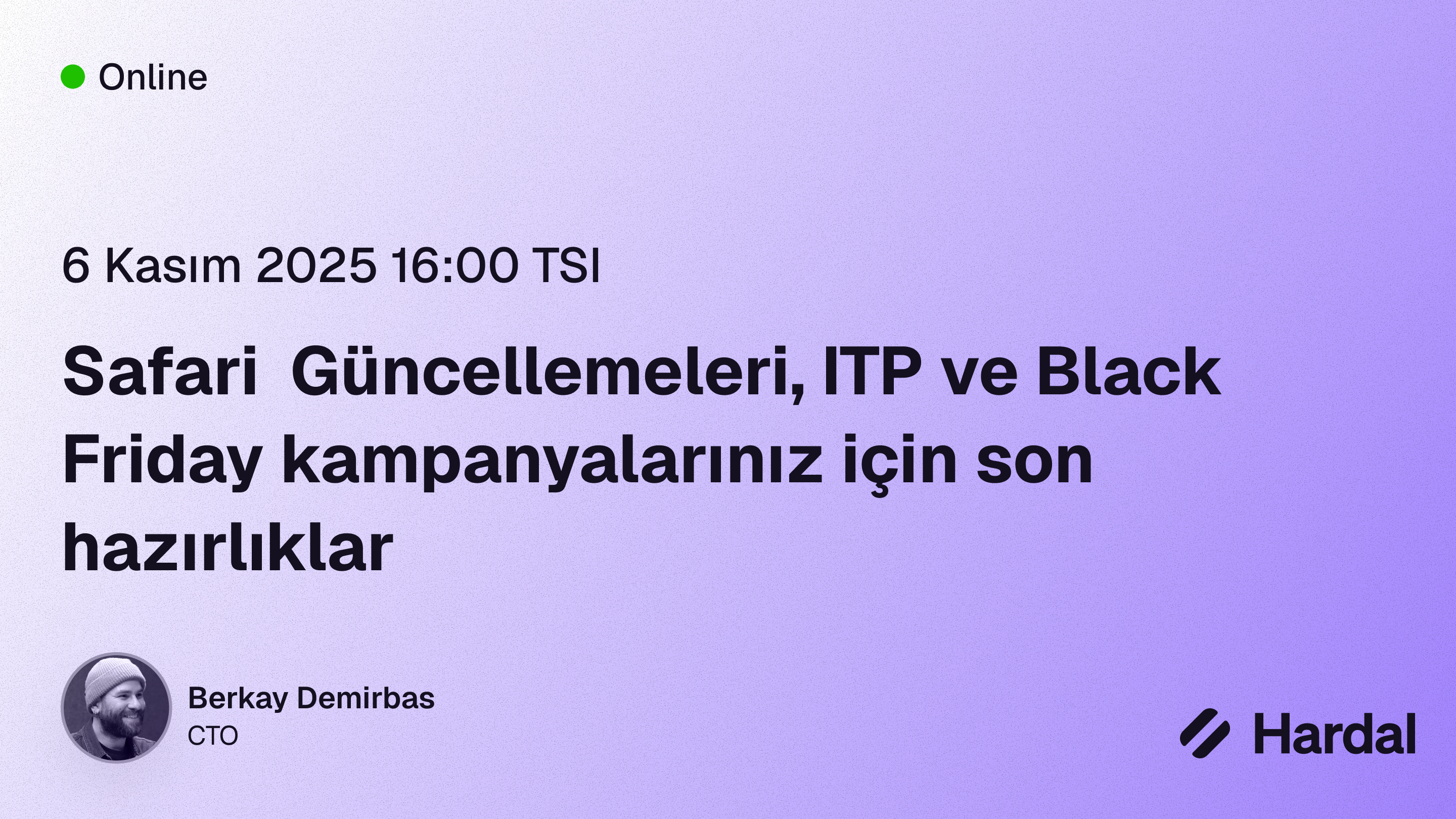 Safari Güncellemeleri, ITP ve Black Friday Hazırlıkları