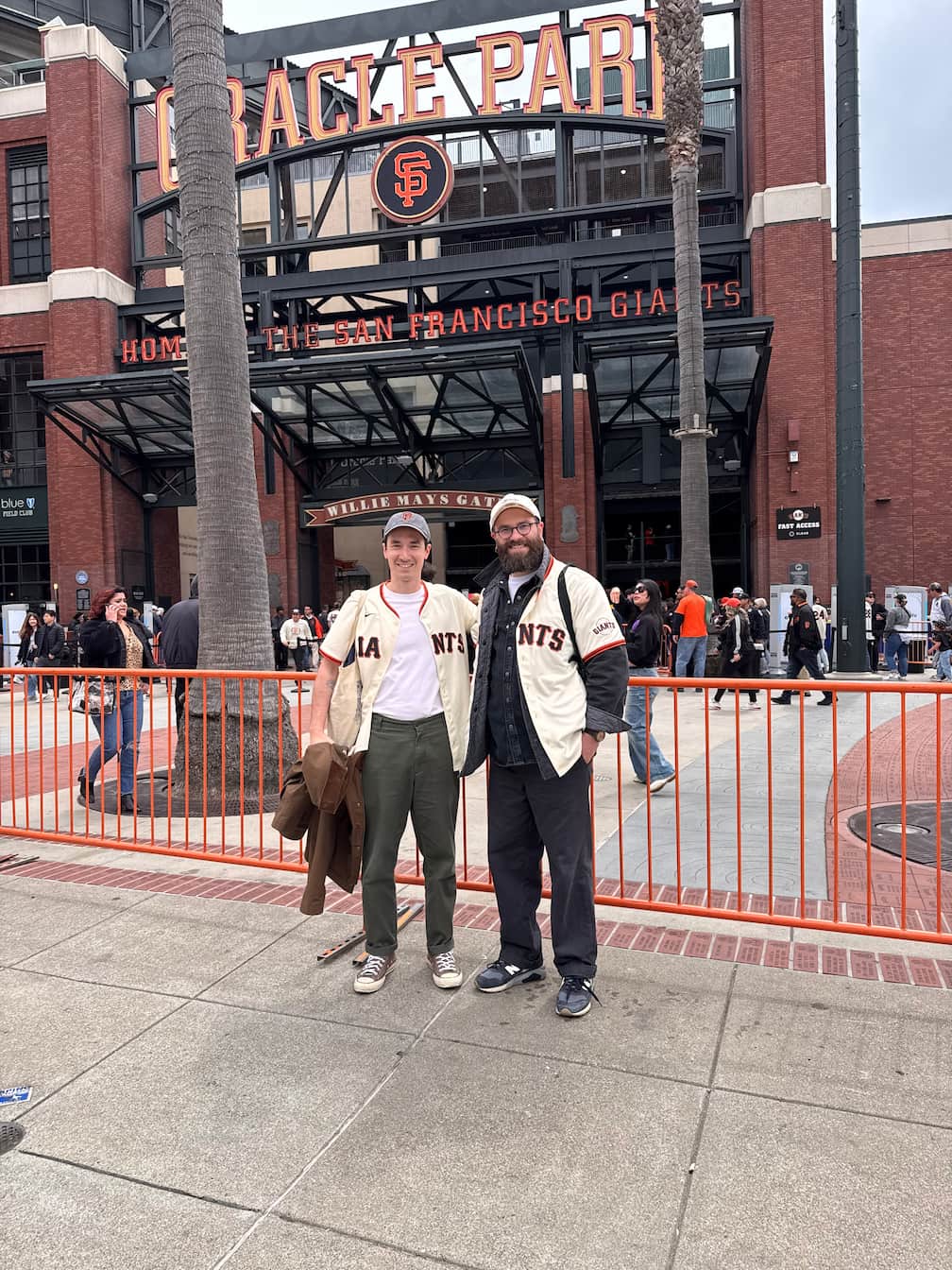 San Francisco trip — baseball game (April 2025)