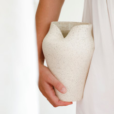 Ceramic Pillow Vase  |  Medium  |  Coastal