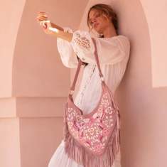 Antheia Fringe Bag Antique Dusty Pink – Jodi Lee
