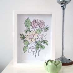 Vintage Posy (A4 print)