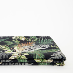 MOONLIT FERNS Linen Flat Sheet