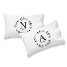 hardtofind pillowcase personalised initial pillowcases