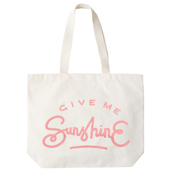 Give Me Sunshine Canvas Beach Bag | hardtofind.