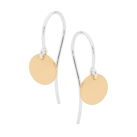 Gold tag earrings | hardtofind.