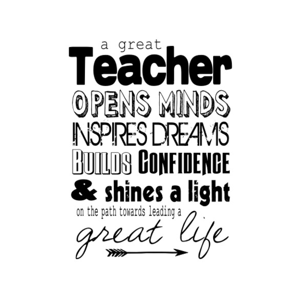 Great Teacher Print 