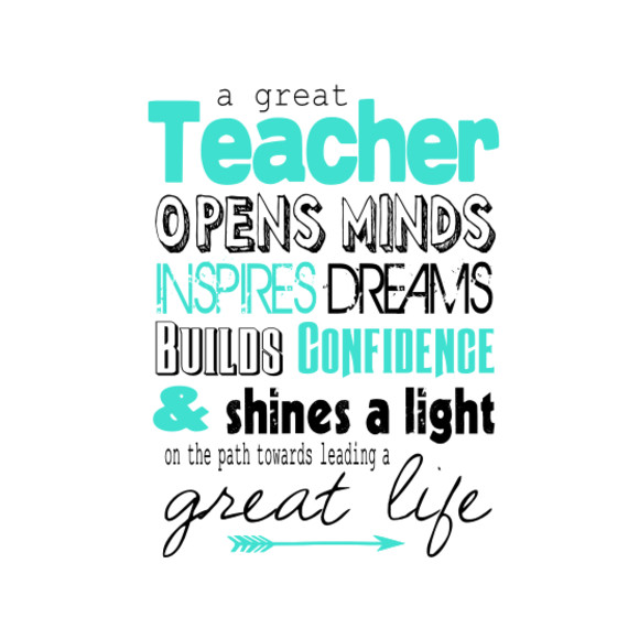 Great teacher print  hardtofind.