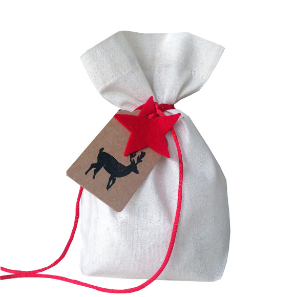 Rustic reindeer gift bag pack (set of 3) | hardtofind.