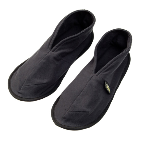 Unisex charcoal cotton slippers | hardtofind.