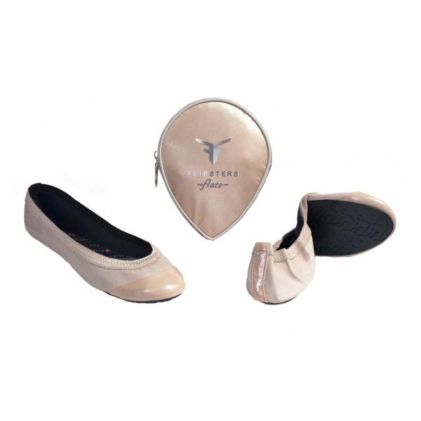 Flipsters Foldable Flat Shoes in Nude hardtofind