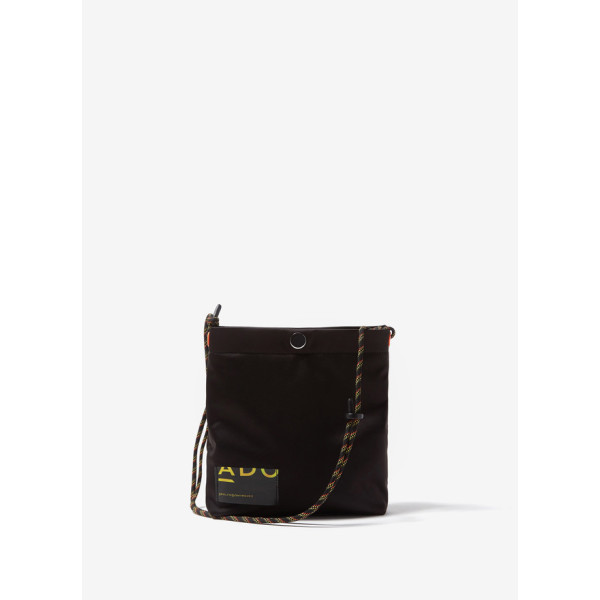 Black Flat Nylon Crossbody Bag hardtofind