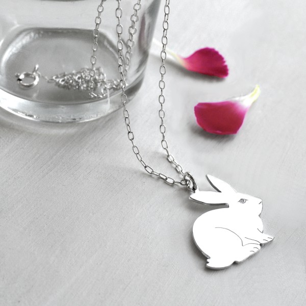 Personalised 2024 rabbit necklace
