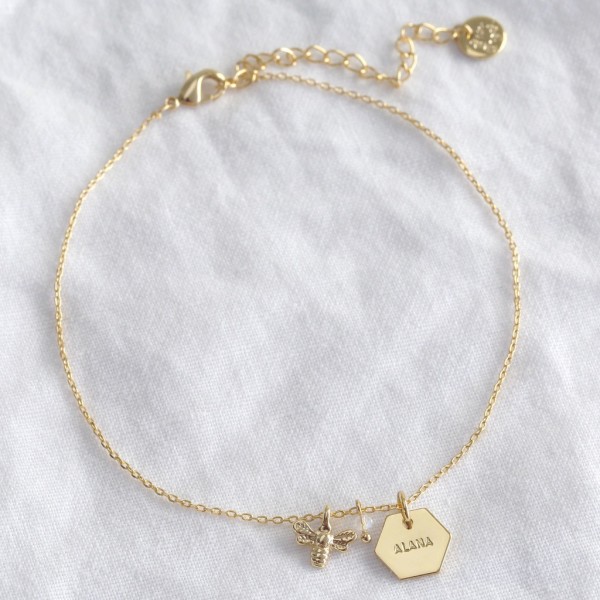 Personalised store name anklet