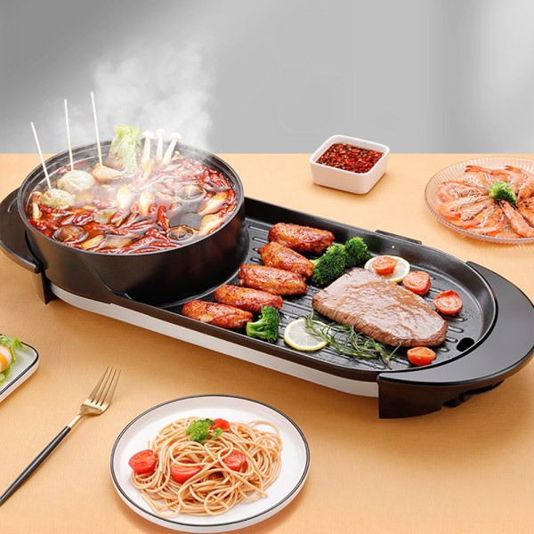SOGA 2 in 1 Electric Non-Stick BBQ Teppanyaki Grill Plate