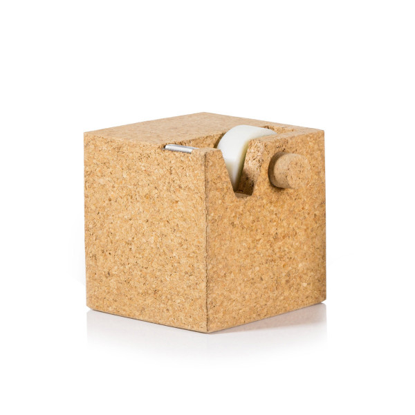 SUCK UK Cork Cube Tape Dispenser- mini cork board. NEW!