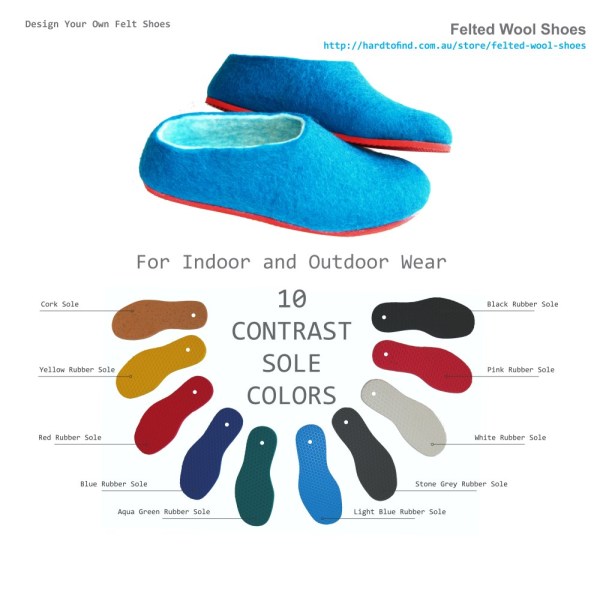 rubber soles for felted slippers