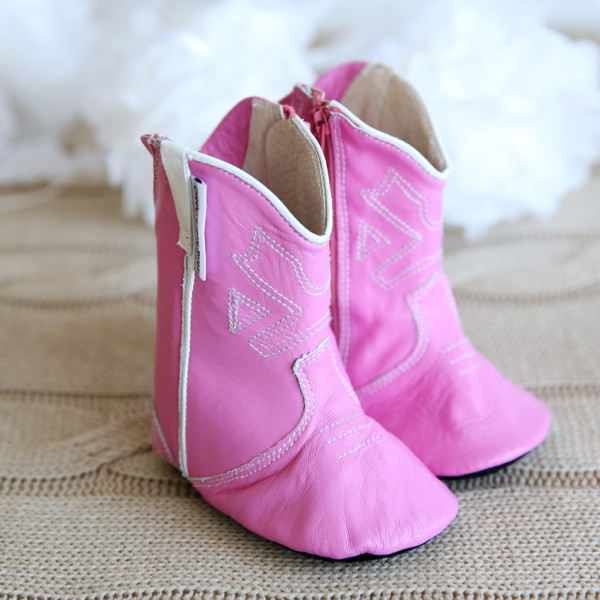 Baby girl pink cowboy 2025 boots