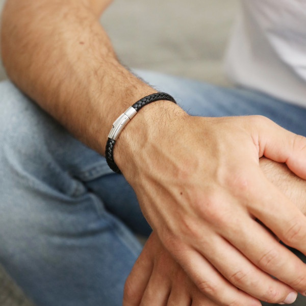 Mens leather bands online
