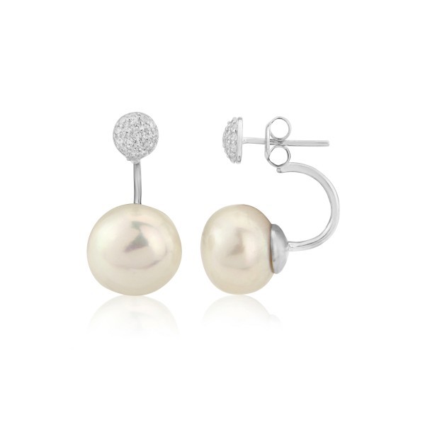 Pearl pave studs deals