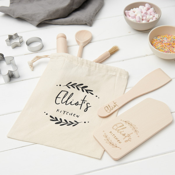 Kids personalised baking set outlet