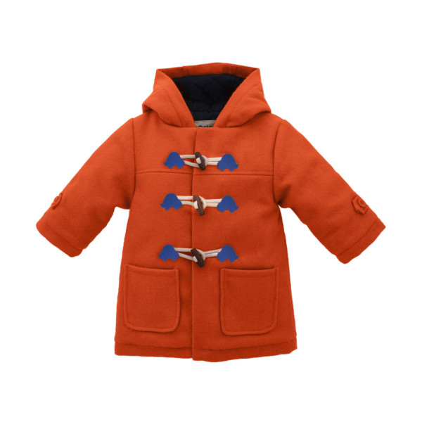 Orange duffle coat sales