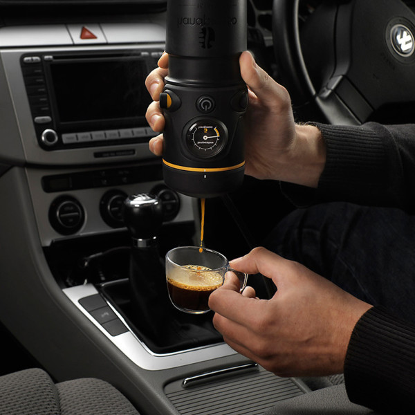 It's the in-car espresso coffee machine