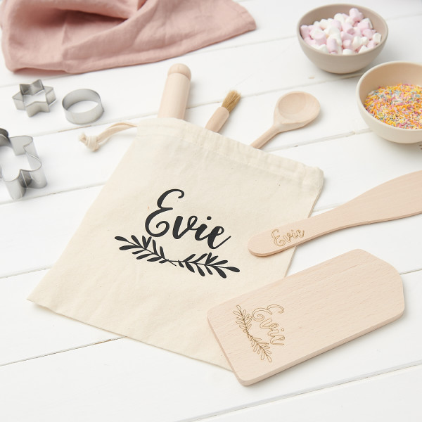 Personalised kids sales baking set