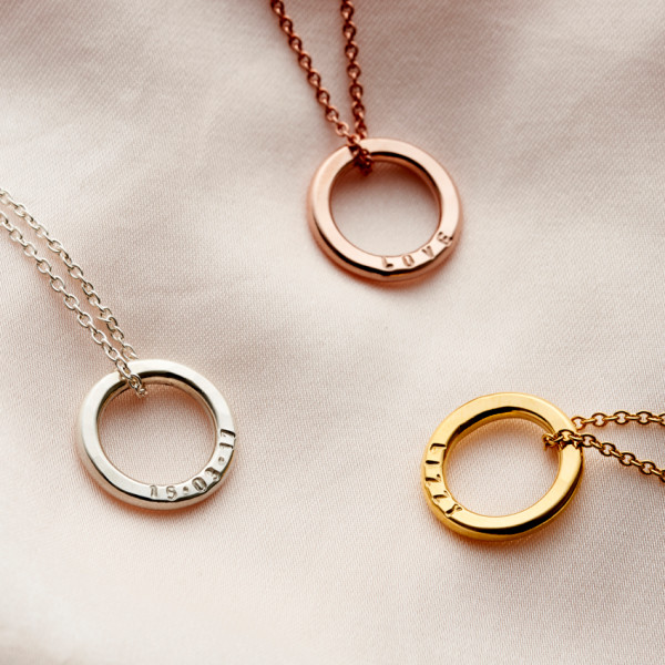 Personalised Mini Message Necklace hardtofind