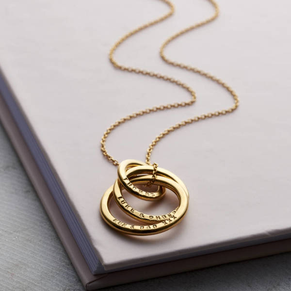 Name ring necklace sales