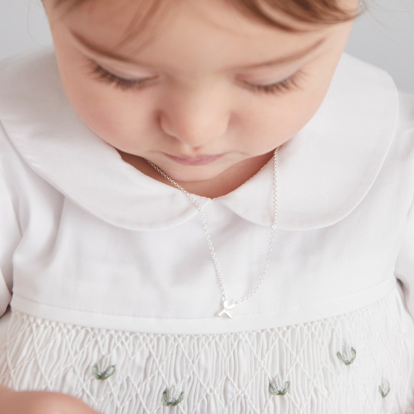 Baby girl diamond necklace clearance