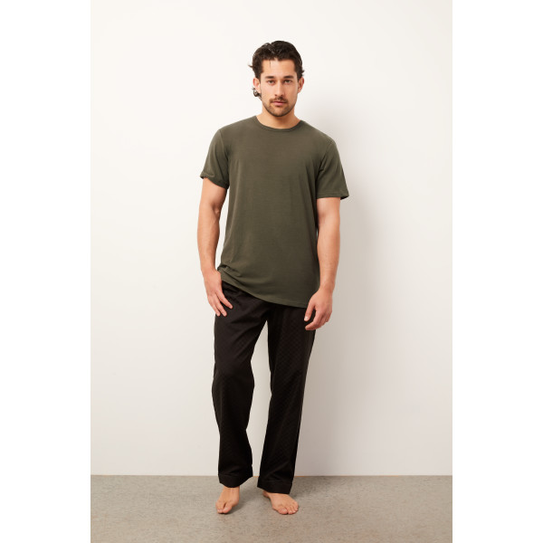 The Sable Long Pants Olive Green T shirt
