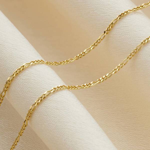9ct solid gold figaro chain deals