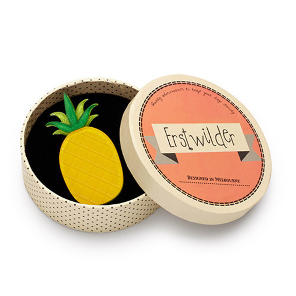Pineapple brooch on sale