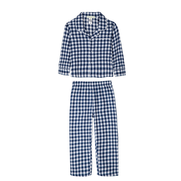 Brushed Cotton Woven Gingham Pajama Bottoms