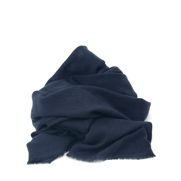 indigo cashmere scarf