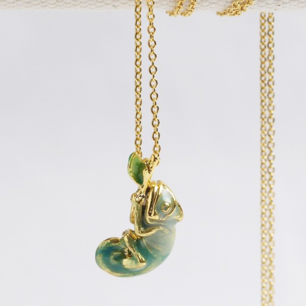 Chameleon necklace deals