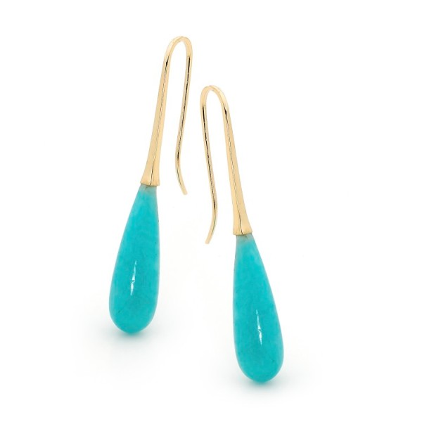 Amazonite store drop earrings