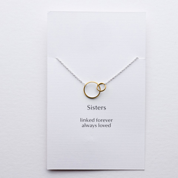 Linked cheap circle necklace