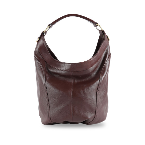 Grain leather best sale hobo bag