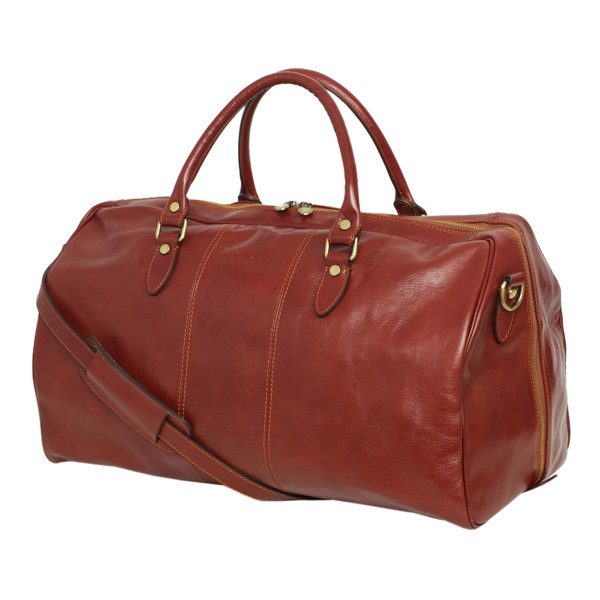 leather weekender