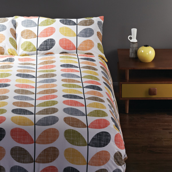 Orla Kiely Scribble Stem Quilt Cover Set Includes 2 Pillowcases
